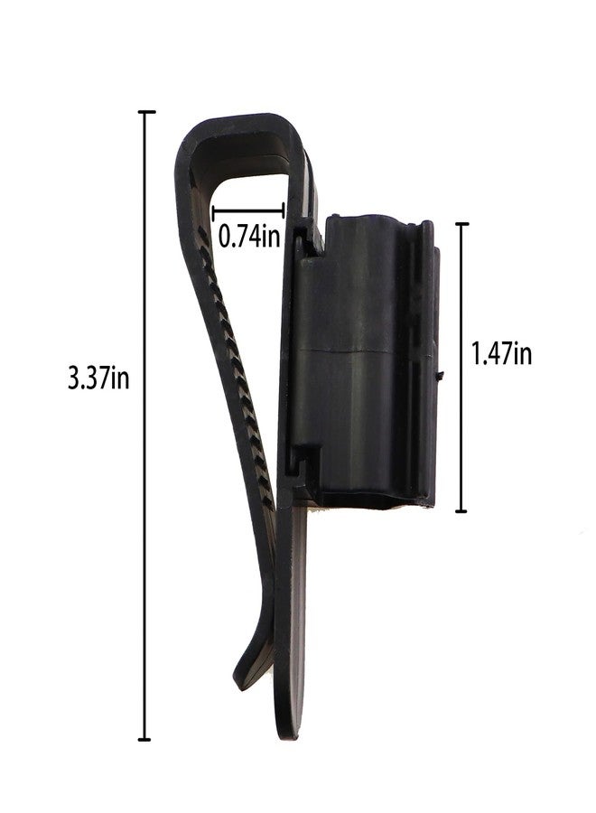 Caishun 6PCS 9.7x5.3cm Black Hose Holders Adjustable Fish Tank Hose Clamp Aquarium Hose Clamp ABS Plastic Clip Suitable for Pipe with a Diameter of 8-16mm - Image 2